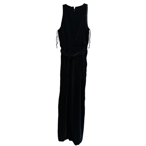 GAP Black Velvet Sleeveless Jumpsuit w/Belt - Small Petite - NWT $118 MSRP - Picture 7 of 7